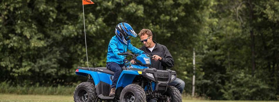 Polaris 110 Quad Vater Sohn