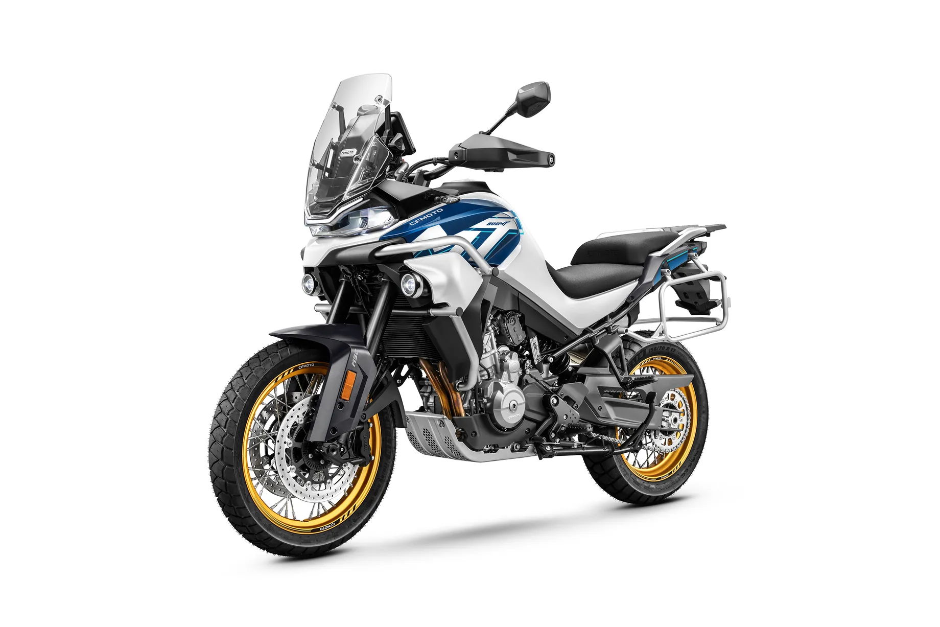 Cfmoto 800 Mt Explore Starry White Left 45