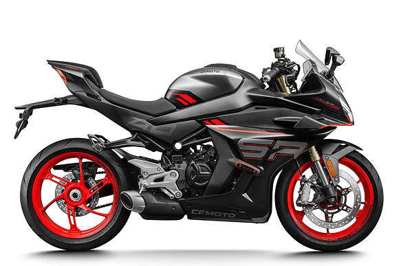 Cfmoto 450 Srs Schwarz Rechts Ganz