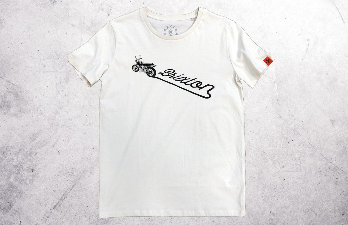 Brixton T-Shirt Track Weiß