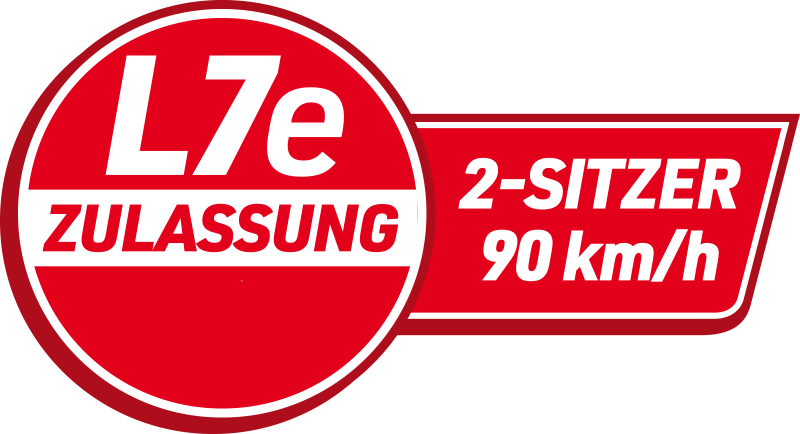 L7e Zulassung 2-sitzer 90/km icon