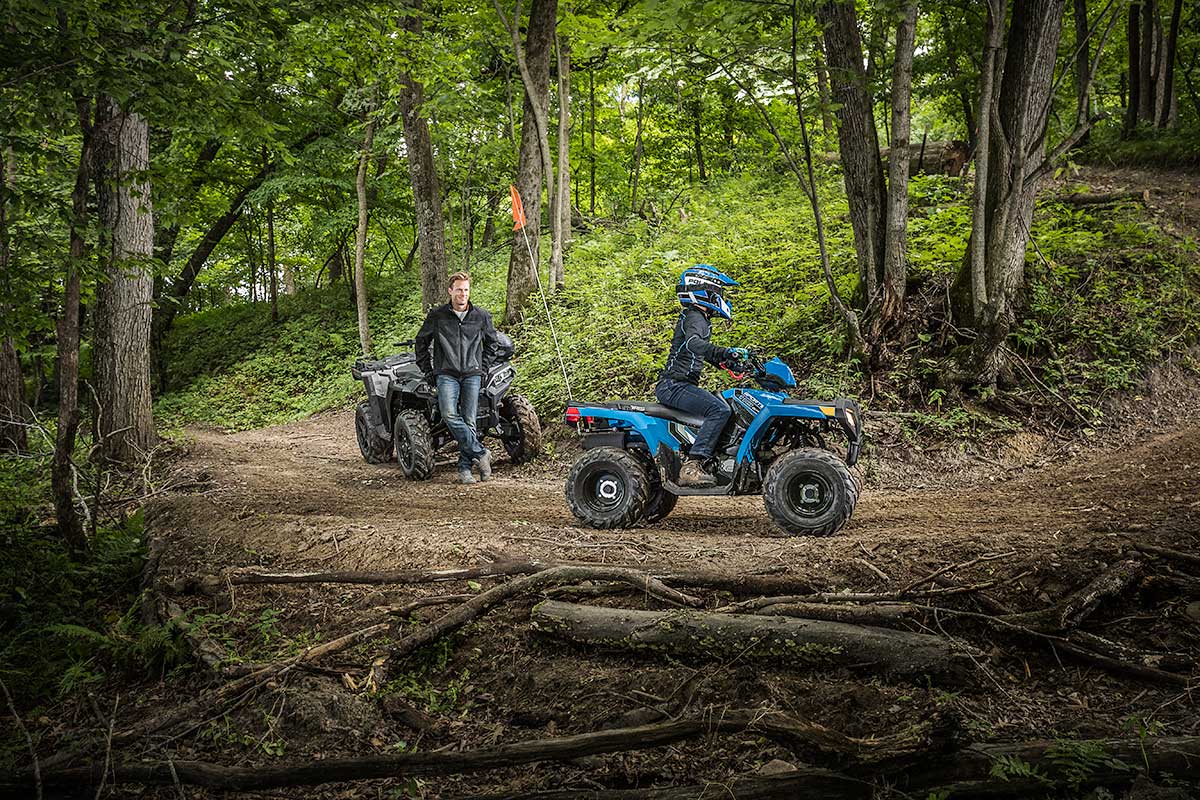 Polaris 110 Quad Kind Eltern