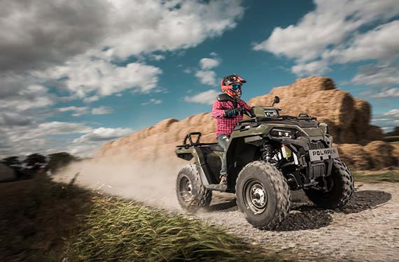 Polaris Sportsman 570 Allradsystem Federweg