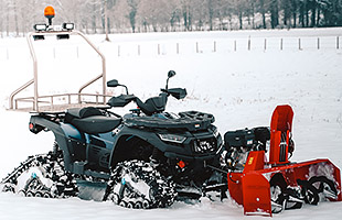 Quad mit Fräse