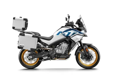 Cfmoto 800 Mt Explore Starry White Right With Side Box