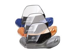 Windschild mit integrierten Handprotektoren