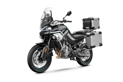 Travel Cfmoto 800 Mt Sport 2025 Nebula Black Left With Boxes