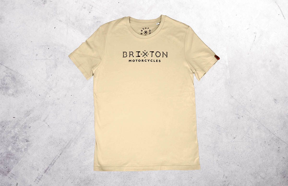 Brixton T-Shirt 3D Logo Beige